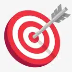 icône représentant une cible avec une flèche